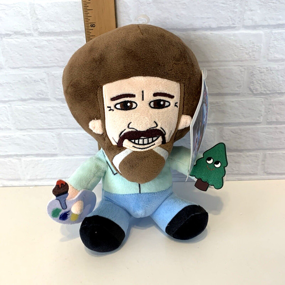 Phunny BOB ROSS Doll Artist Plush Small 9" Kidrobot Painter - Picture 5 of 7
